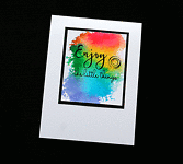 Enjoy The Rainbow - Handcrafted (blank) Card - dr19-0034